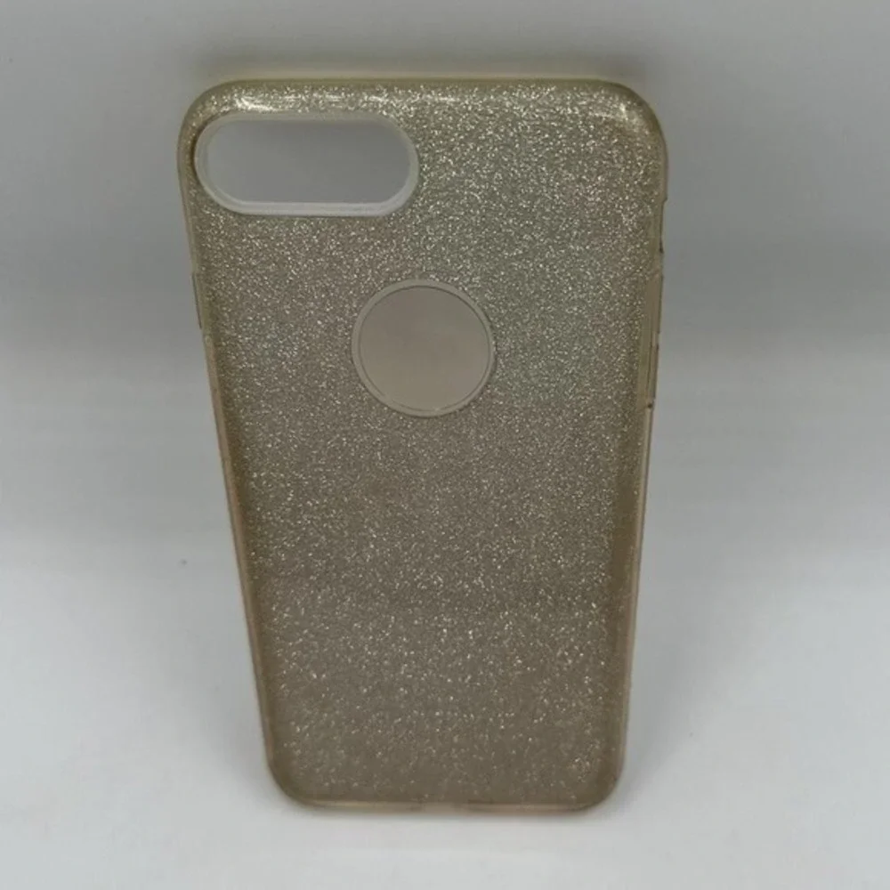 Gold Glitter Sparkle Case for iPhone 7 Plus 8 Plus Slim‎ Protective Bumper 33-08